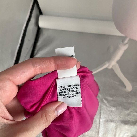 DVF Diane Von Furstenberg Dress Parry Silk Blouson Peasant 2 Pink Floral - Picture 14 of 15